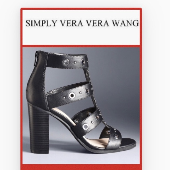 Simply Vera Vera Wang Shoes - 🆕Simply Vera Wang Amsterdam Black Sandals 9.5